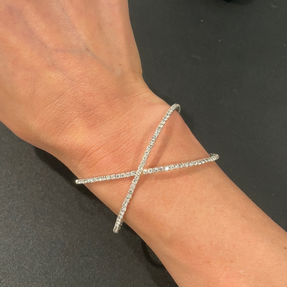 Criss cross CZ bracelets